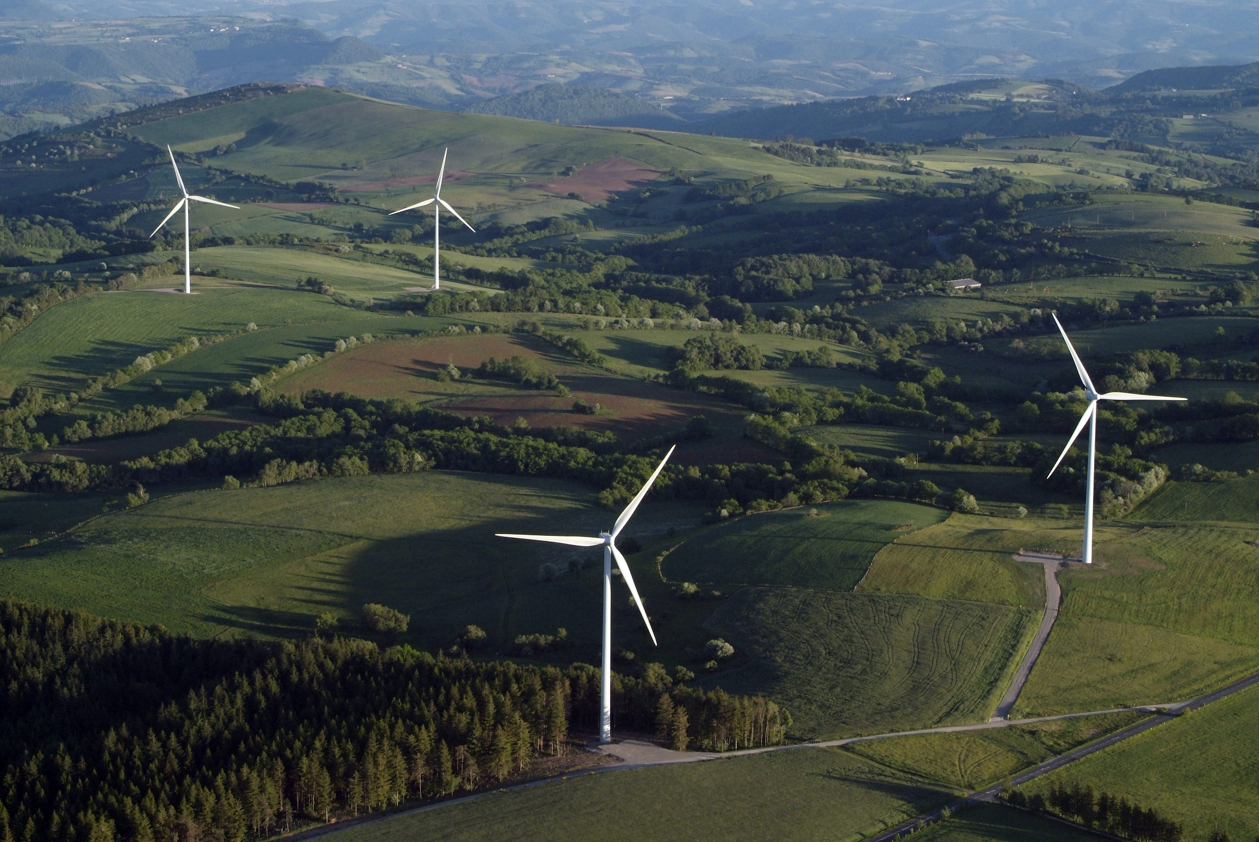 Vindmøller i komplekst terræn