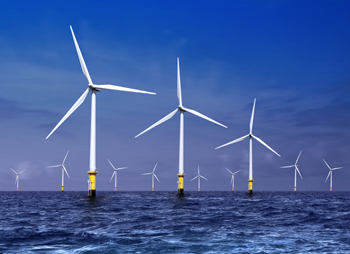 Offshore wind turbine farm